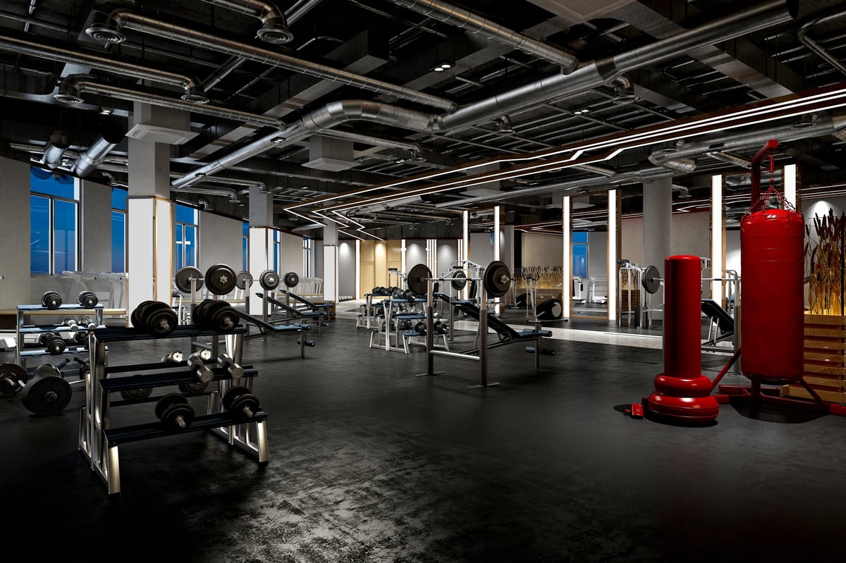 Modern gym fitness center equipment for Summit Peak Fitness